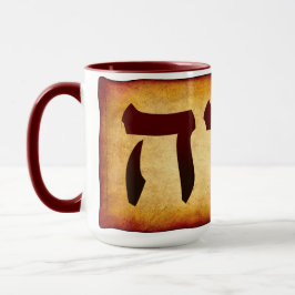 Taza del nombre hebreo de Dios YHWH