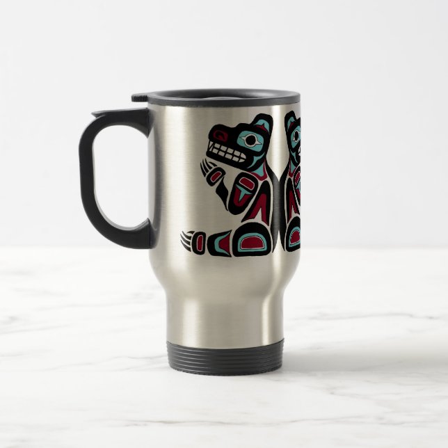 Taza del noroeste personalizada del viaje del oso (Izquierda)