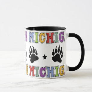 Taza del norte ascendente colorida de Michigan con