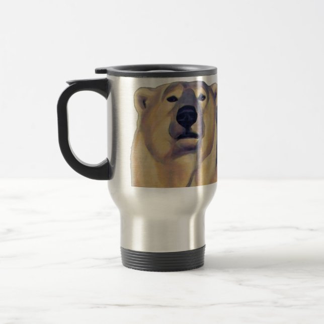 Taza del oso del arte de la fauna de la taza del (Izquierda)