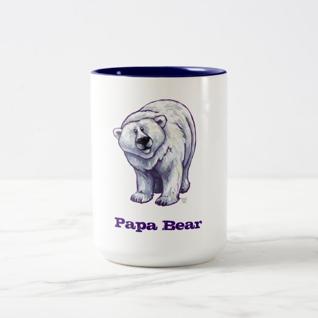 Taza del oso polar del oso de la papá (Centro)