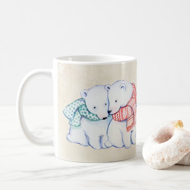 TAZA DEL OSO POLAR.  REGALO DE POLARBEAR (Con donut)