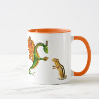 Taza del otoño del dragón del roble "amo"
