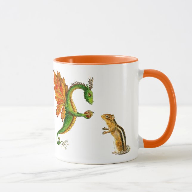 Taza del otoño del dragón del roble "amo" (Derecha)