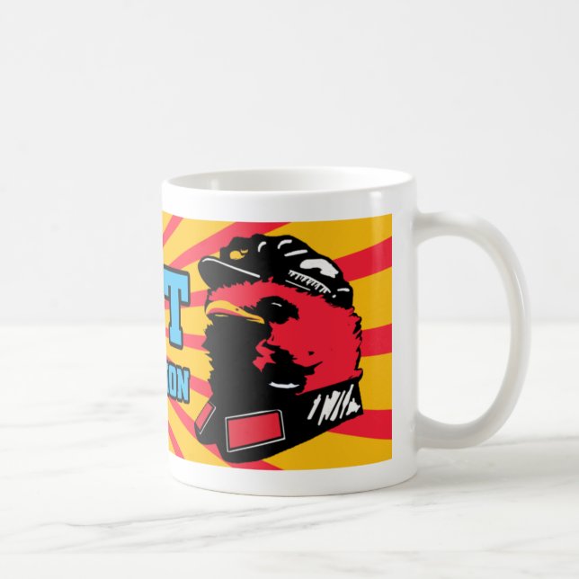 Taza del pájaro de Mao del gorjeo de la revolución (Derecha)