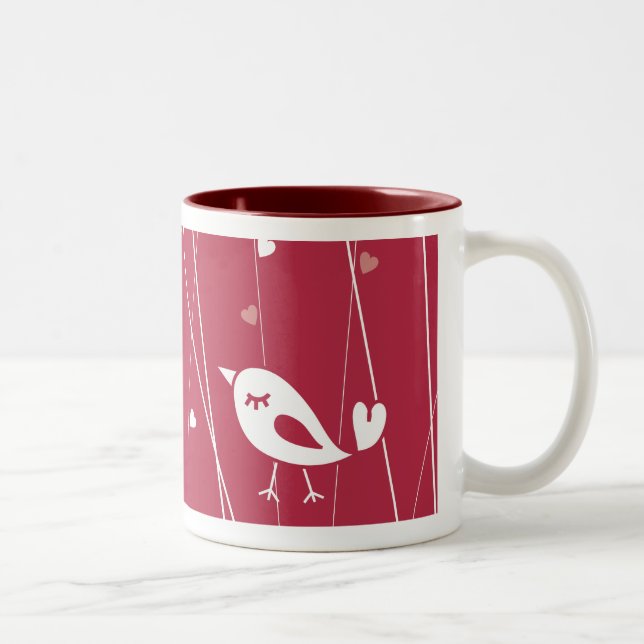 Taza del pájaro del amor (Derecha)