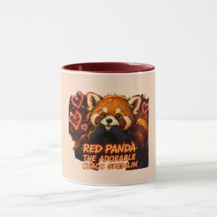 Taza del Panda Rojo “Adorable Duende del Caos”