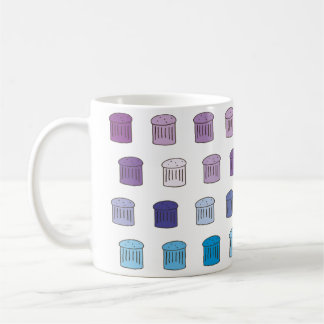 Taza del panettone de Pantone - azul/púrpura