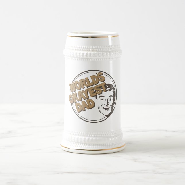 Taza del papá de Okayest del mundo (Centro)