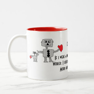 Taza del papá del amor del robot I