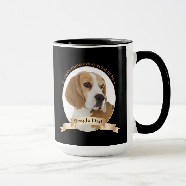 Taza del papá del beagle (Derecha)