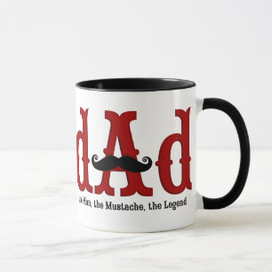 Taza del papá del bigote
