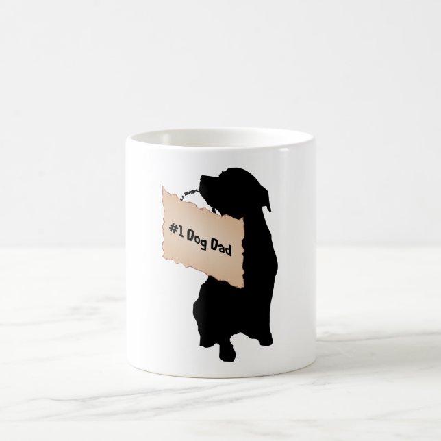 Taza del papá del perro #1 (Centro)