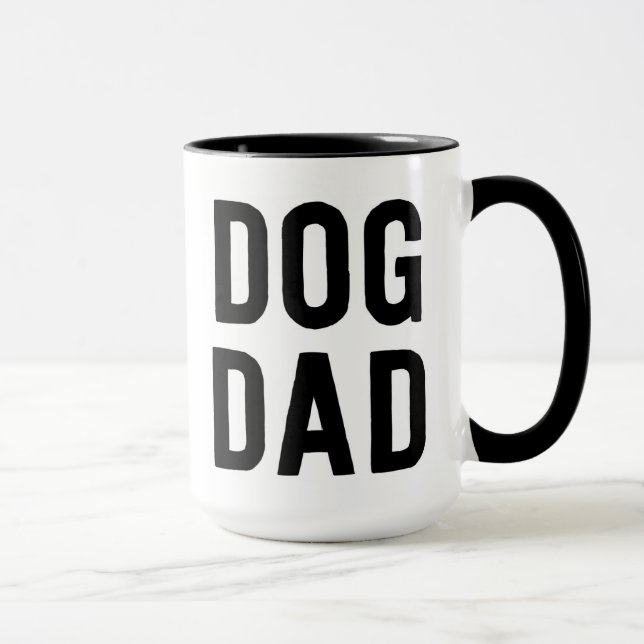Taza del papá del perro, regalo de la taza, regalo (Derecha)