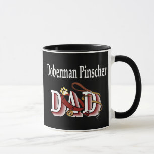 Taza del papá del Pinscher del Doberman
