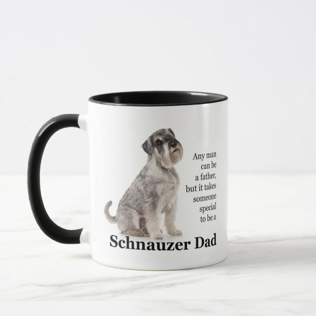 Taza del papá del Schnauzer (Izquierda)