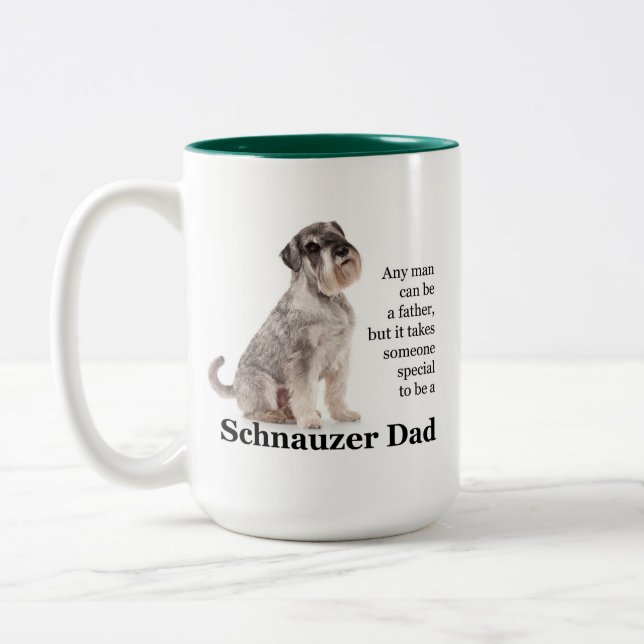 Taza del papá del Schnauzer (Izquierda)