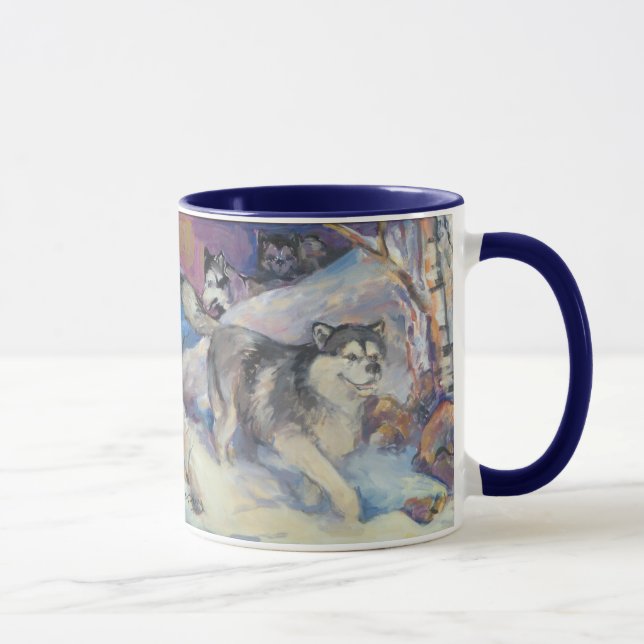 Taza del paquete del Malamute (Derecha)