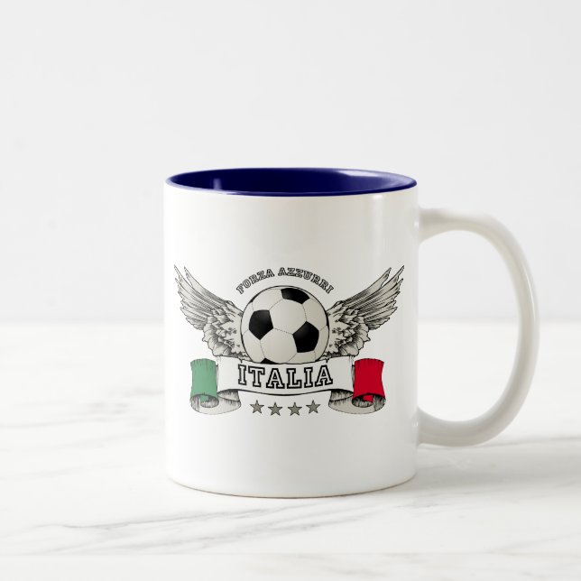Taza del partidario del equipo nacional del fútbol (Derecha)