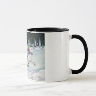 Taza del patín del invierno