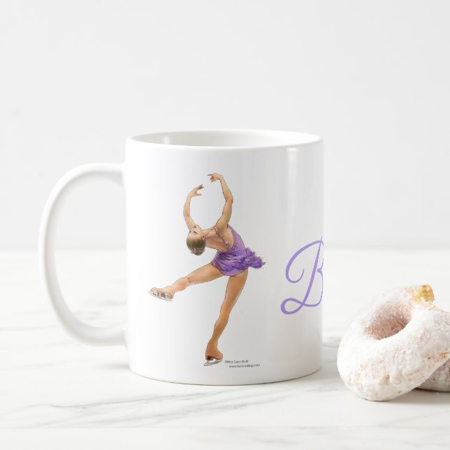 Taza del patinador de hielo (Con donut)