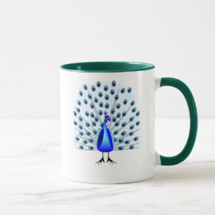 Taza del pavo real