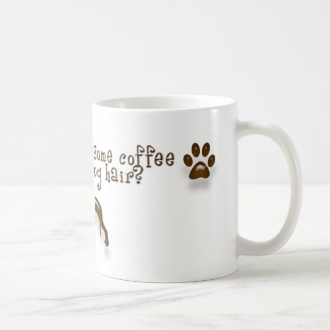 Taza del pelo de perro del café (Derecha)