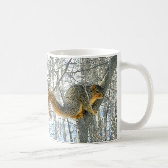 Taza del perfil de la ardilla de Fox (invierno) (Derecha)