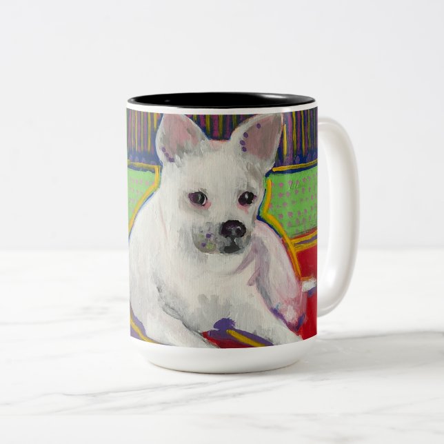 Taza del perrito del arte pop (Anverso derecho)