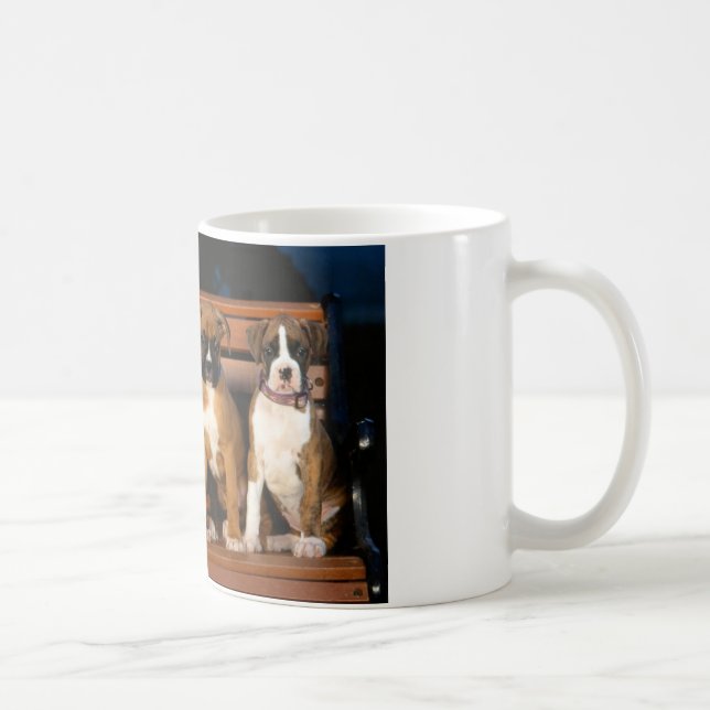 Taza del perrito del boxeador (Derecha)