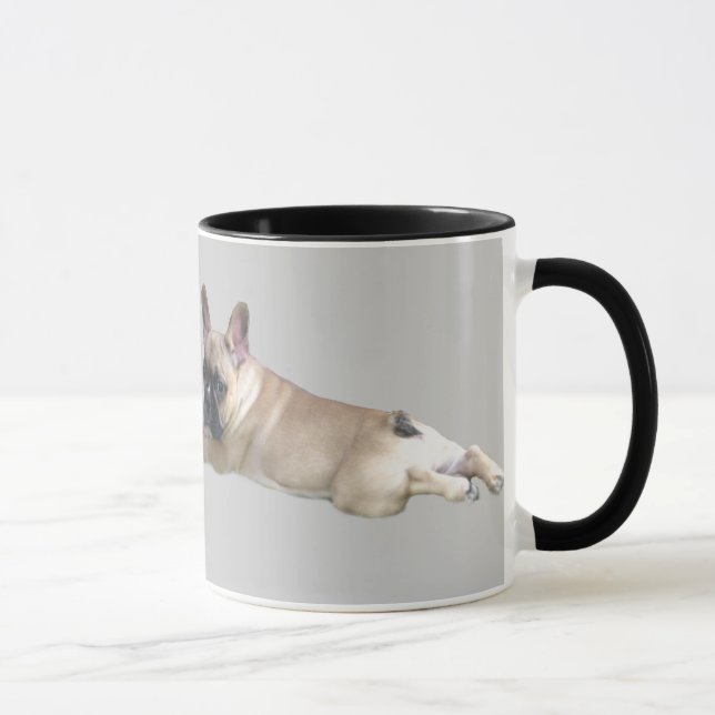 Taza del perrito del bulldog francés (Derecha)