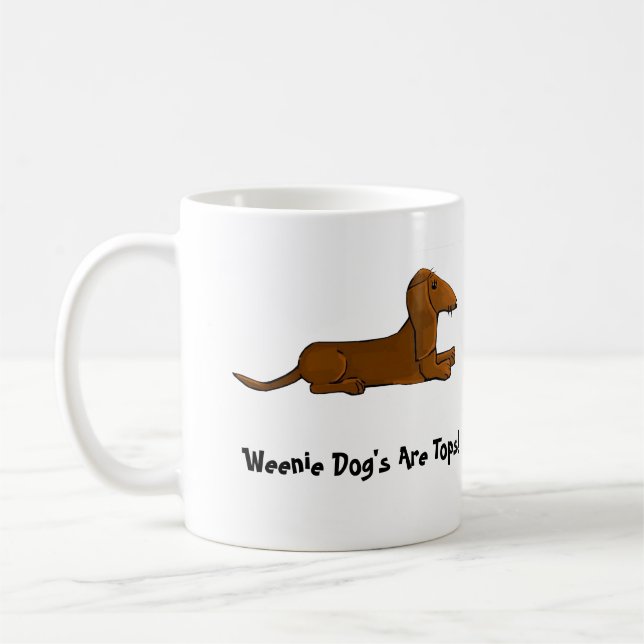 Taza del perrito del Dachshund (Izquierda)