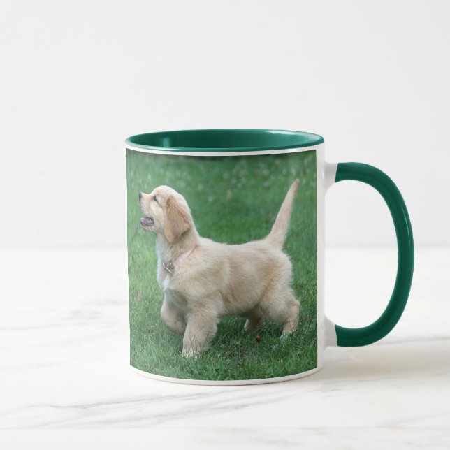 Taza del perrito del golden retriever (Derecha)