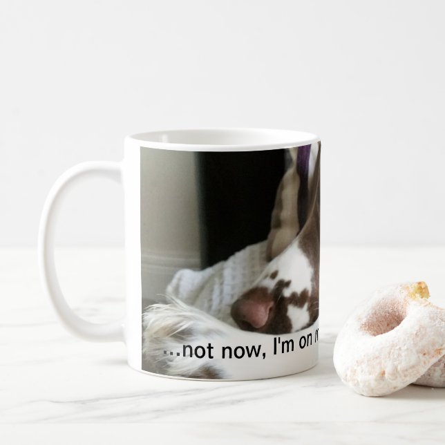 Taza del perro de aguas de saltador inglés (Con donut)