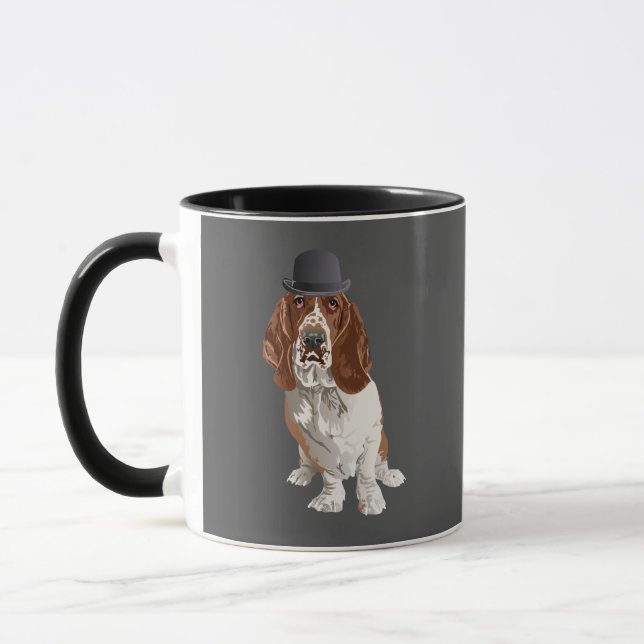 Taza del perro de Basset Hound (Izquierda)