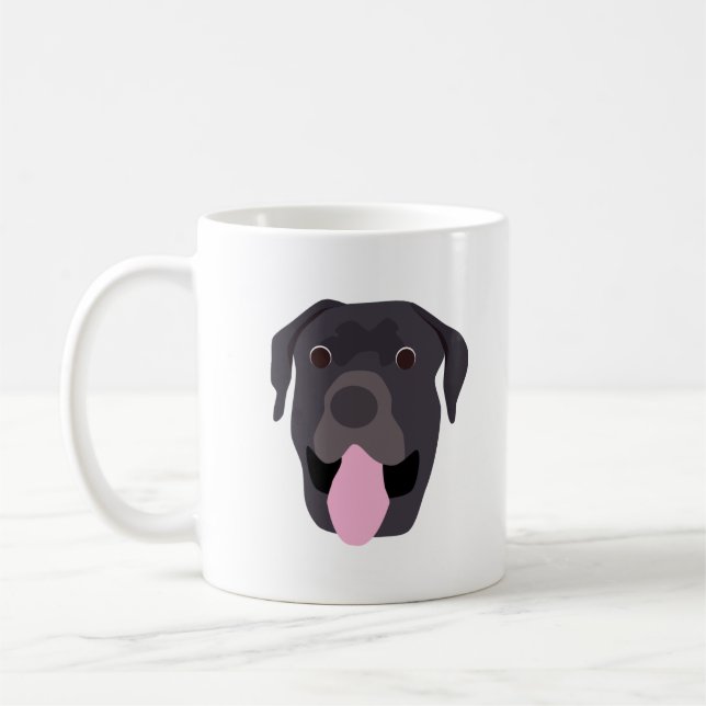 Taza del perro de Corso del bastón (Izquierda)