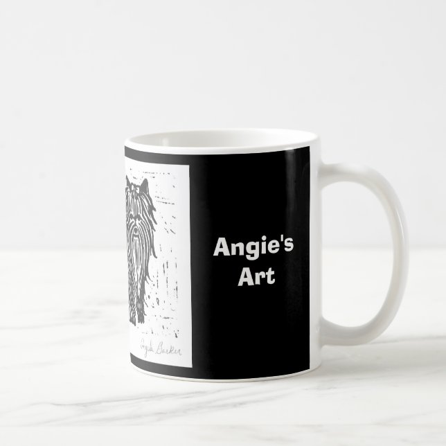 Taza del perro de la demostración del arte de (Derecha)