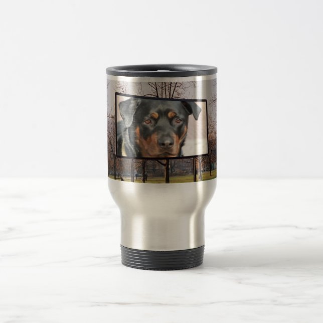 Taza del perro de Rottweiler (Centro)