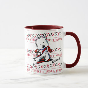 Taza del perro de Westie de los besos y de los