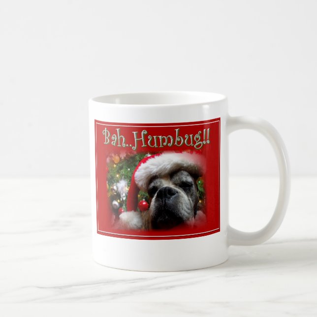 Taza del perro del boxeador del navidad (Derecha)