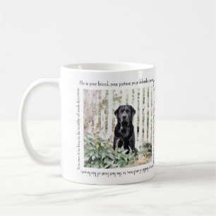 Taza del perro del jardín