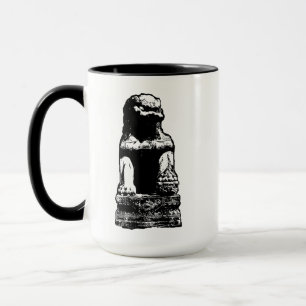 Taza del perro del león de Shishi