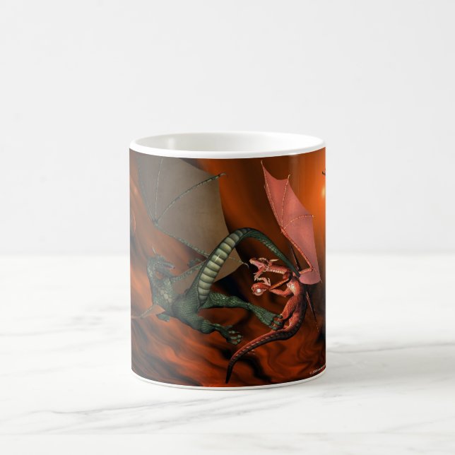 Taza del personalizable de la lucha del dragón (Centro)