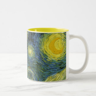 Taza del personalizable de la noche estrellada