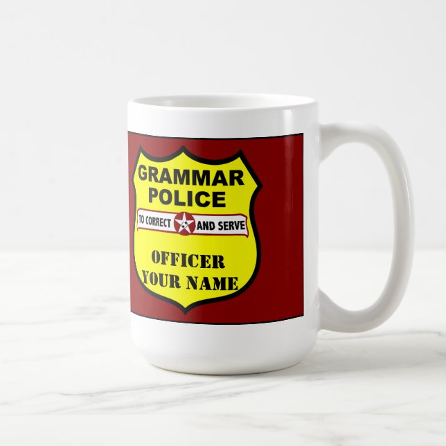 Taza del personalizable de la policía de la (Derecha)