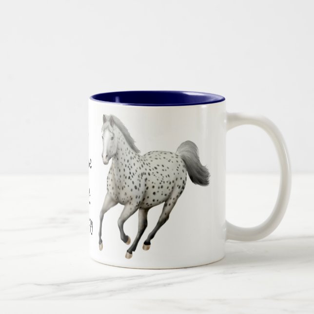 Taza del personalizable del amor del Appaloosa del (Derecha)