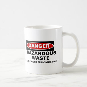 Taza del personalizable del peligro