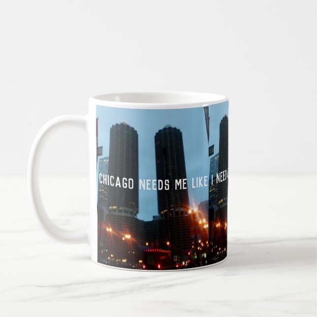 Taza del personalizado de Chicago (Izquierda)