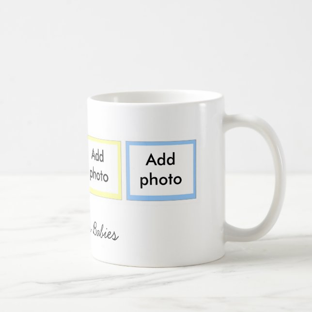 Taza del personalizado de cuatro fotos (Derecha)
