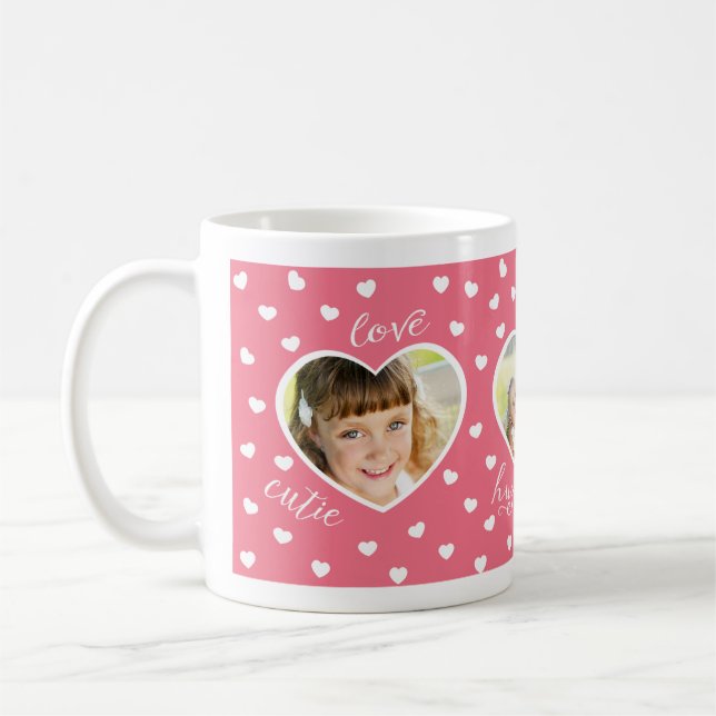 Taza del personalizado de la foto de los amores 3 (Izquierda)